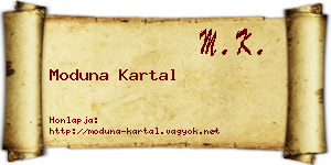 Moduna Kartal névjegykártya